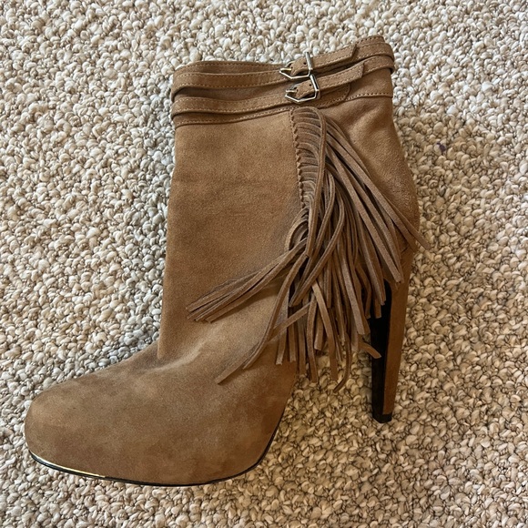Sam Edelman Brown Keegan Ankle Boots with Fringe, Western feel, Women’s Size 7.5 - Picture 7 of 9